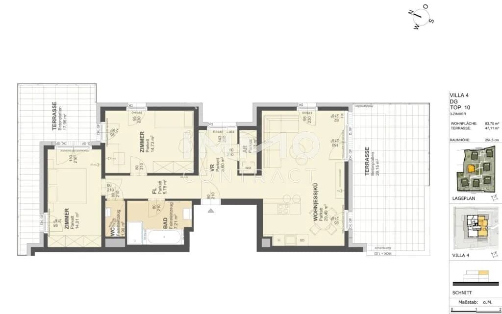 3-Zimmer-Wohnung kaufen in Krems an der Donau – 83,75 m², € 699.000 – Bild 2 von 11