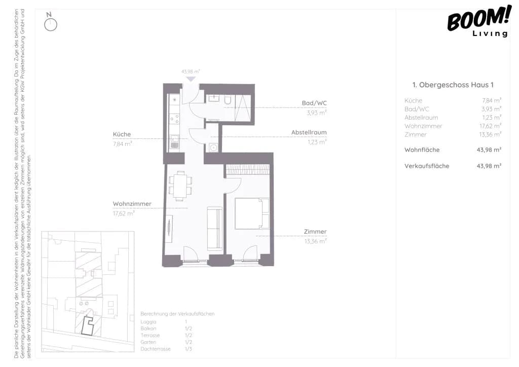 2-Zimmer-Wohnung kaufen in Wien – 43,98 m², € 264.000 – Bild 11 von 11