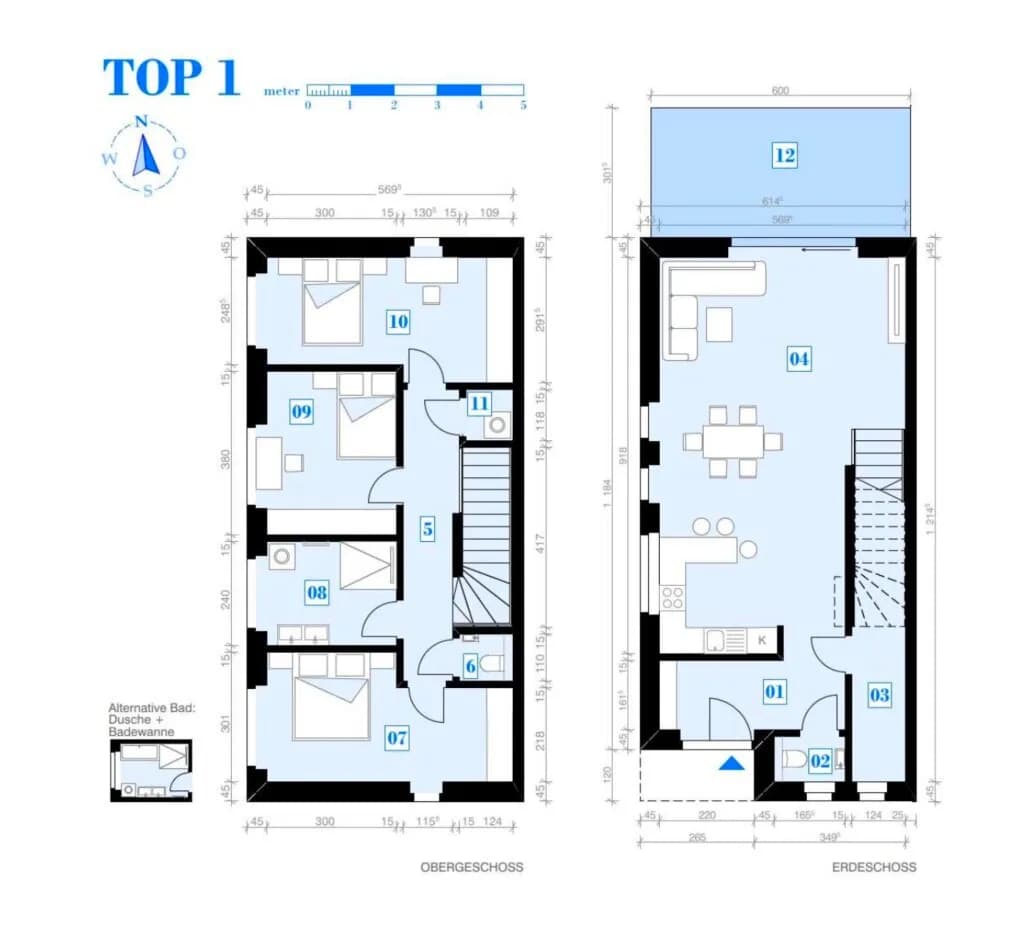 4-Zimmer-Haus kaufen in Baden – 124,54 m², € 498.000 – Bild 6 von 6