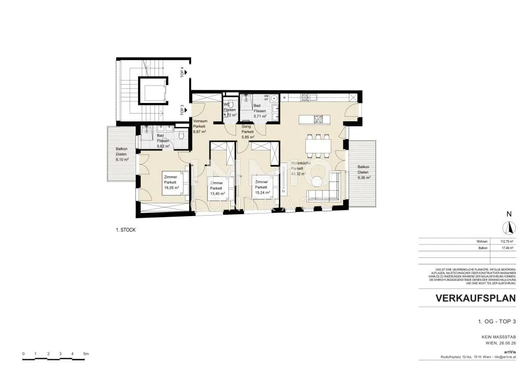 4-Zimmer-Wohnung kaufen in Wien – 112,79 m², € 1.356.904 – Bild 13 von 13