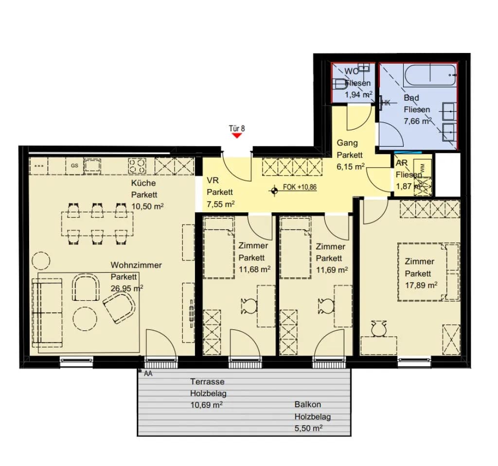 4-Zimmer-Wohnung kaufen in Wien – 103,85 m², € 879.000 – Bild 25 von 25
