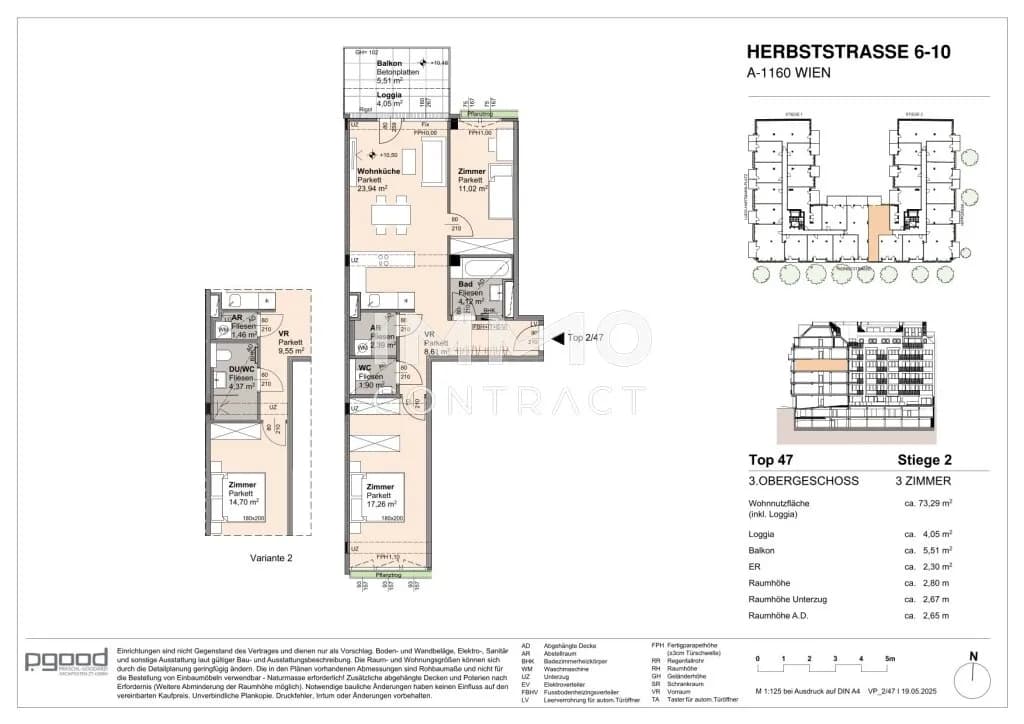 3-Zimmer-Wohnung kaufen in Wien – 69,24 m², € 505.000 – Bild 11 von 11