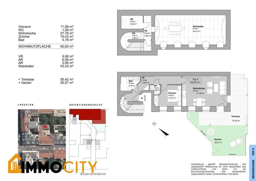 2-Zimmer-Wohnung kaufen in Wien – 55,63 m², € 499.000 – Bild 32 von 32