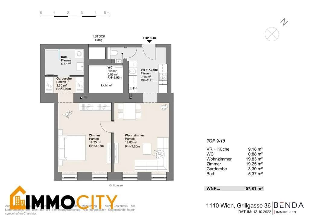 2-Zimmer-Wohnung kaufen in Wien – 57,81 m², € 269.000 – Bild 15 von 15