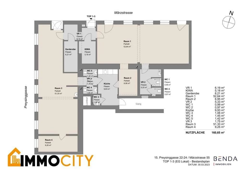 4-Zimmer-Gewerbeimmobilie mieten in Wien – 163 m², € 4.850 – Bild 4 von 5
