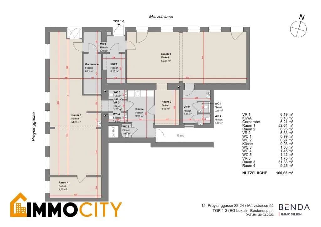 4-Zimmer-Gewerbeimmobilie mieten in Wien – 163 m², € 4.850 – Bild 5 von 5