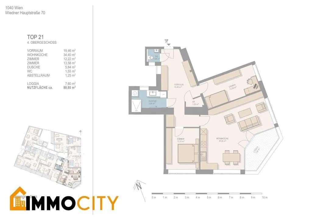 3-Zimmer-Wohnung kaufen in Wien – 88,8 m², € 1.028.000 – Bild 7 von 8