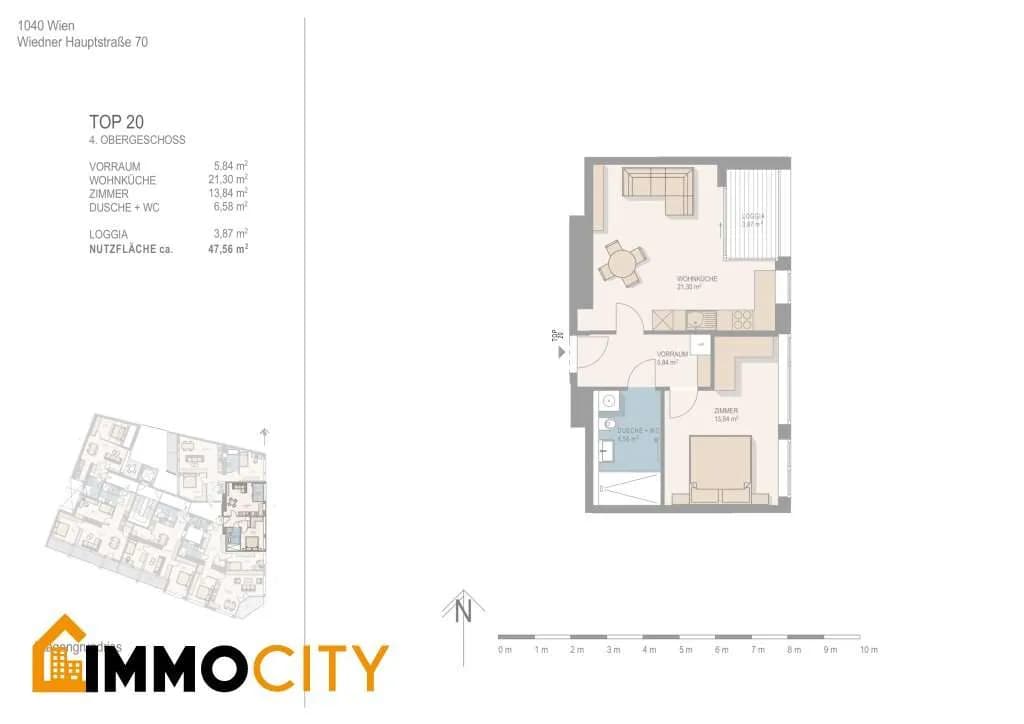 2-Zimmer-Wohnung kaufen in Wien – 47,56 m², € 556.000 – Bild 7 von 8