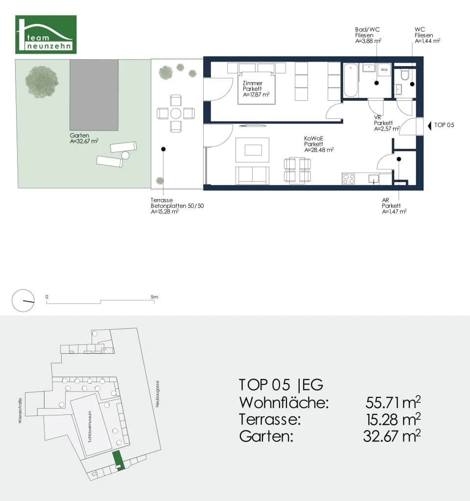 2-Zimmer-Wohnung mieten in Graz – 55,71 m², € 899 – Bild 21 von 21