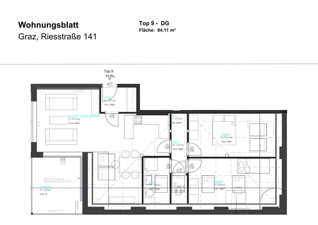 3-Zimmer-Wohnung mieten in Graz – 84,11 m², € 1.139 – Bild 18 von 18