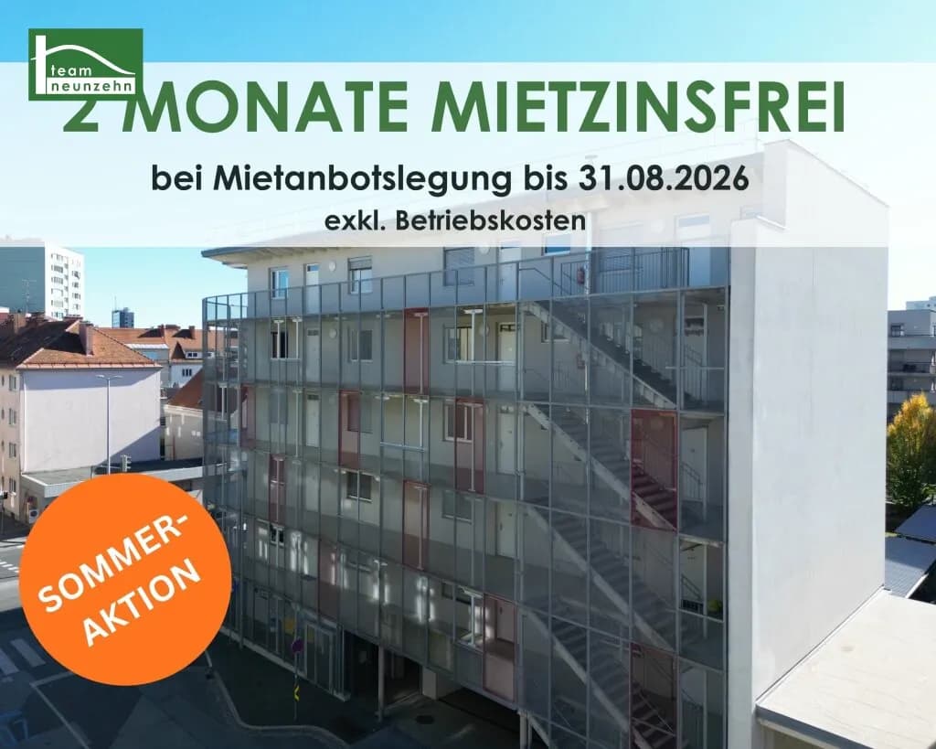 3-Zimmer-Wohnung mieten in Graz – 65,54 m², € 929