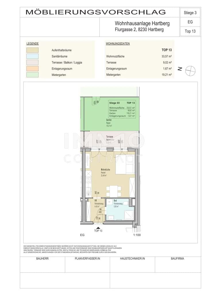 1-Zimmer-Wohnung mieten in Hartberg-Fürstenfeld – 33,57 m², € 490 – Bild 12 von 13