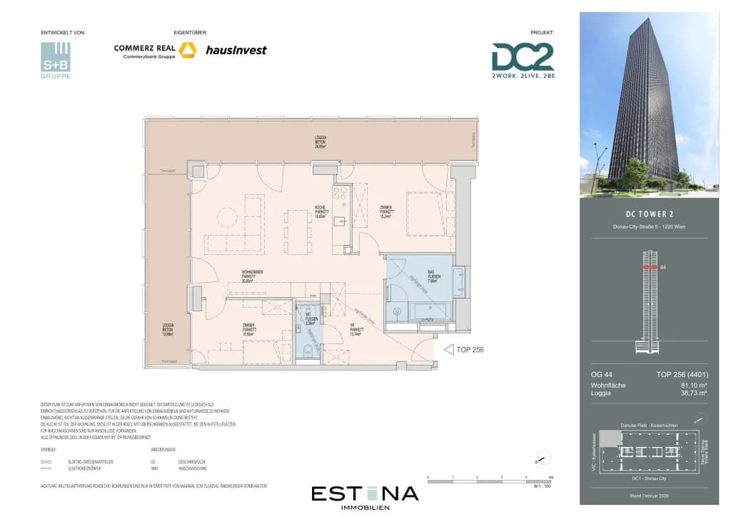 3-Zimmer-Wohnung mieten in Wien – 81,1 m², € 2.700 – Bild 25 von 26
