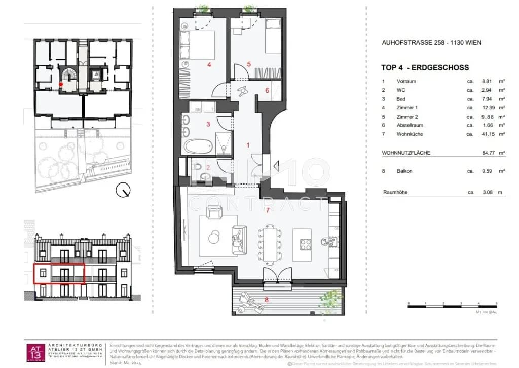 3-Zimmer-Wohnung mieten in Wien – 84,77 m², € 2.190 – Bild 9 von 9