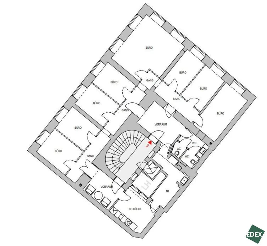 8-Zimmer-Gewerbeimmobilie mieten in Wien – 158 m², € 4.177 – Bild 9 von 9