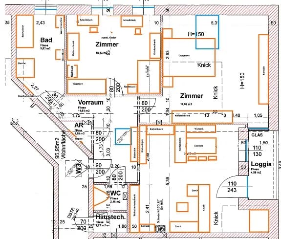 4-Zimmer-Wohnung mieten in Rohrbach – 95 m², € 834 – Bild 3 von 13