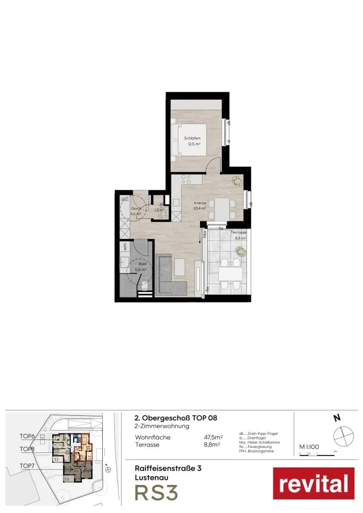 2-Zimmer-Wohnung kaufen in Dornbirn – 47,5 m², € 395.000 – Bild 7 von 8