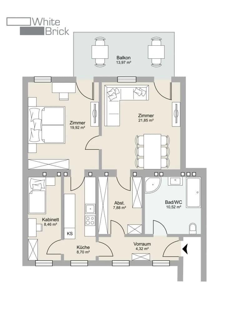 3-Zimmer-Wohnung kaufen in Wien – 83,61 m², € 389.000 – Bild 17 von 17