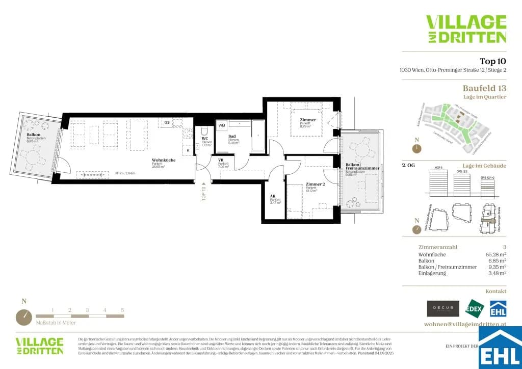 Immobilie kaufen in Wien – 65,28 m², € 492.000 – Bild 3 von 3
