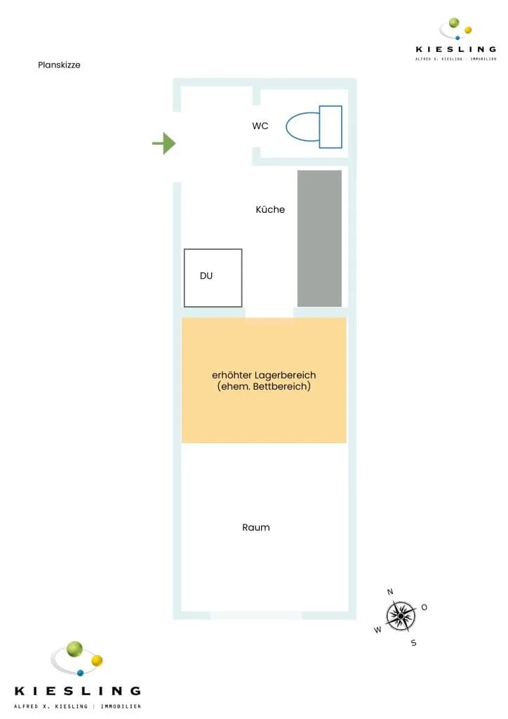 2-Zimmer-Gewerbeimmobilie mieten in Wien – 11 m², € 267 – Bild 8 von 8