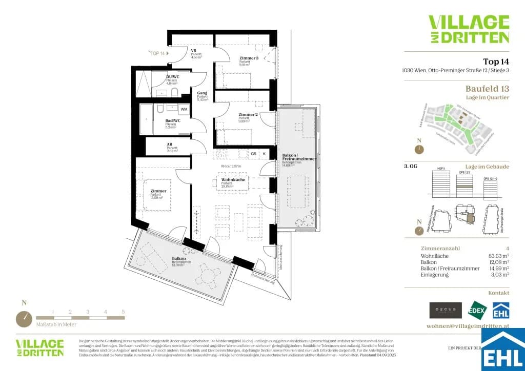 Immobilie kaufen in Wien – 83,63 m², € 647.000 – Bild 3 von 3