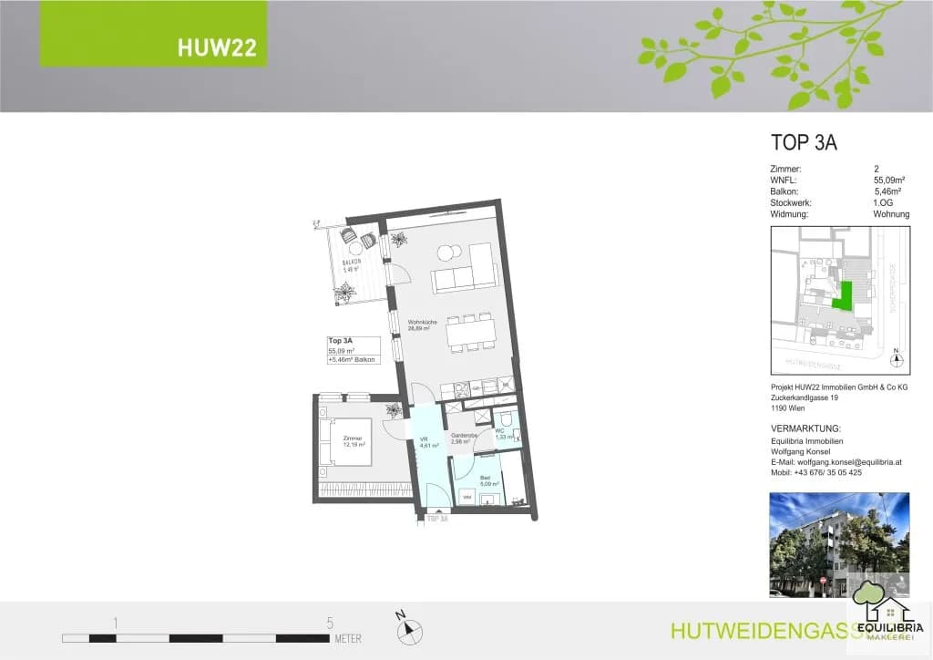 2-Zimmer-Wohnung kaufen in Wien – 54,75 m², € 399.000 – Bild 6 von 6