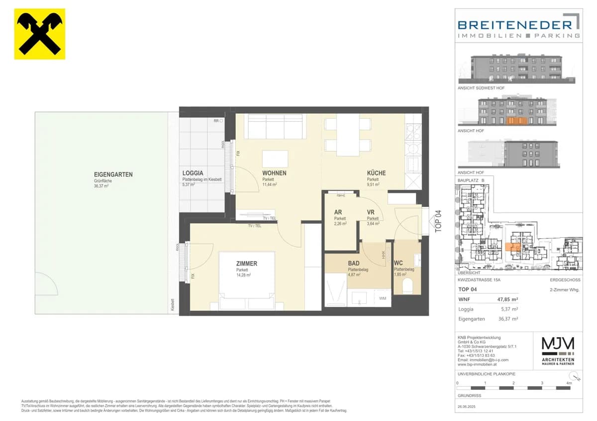 2-Zimmer-Wohnung kaufen in Korneuburg – 47,85 m², € 329.120 – Bild 6 von 6