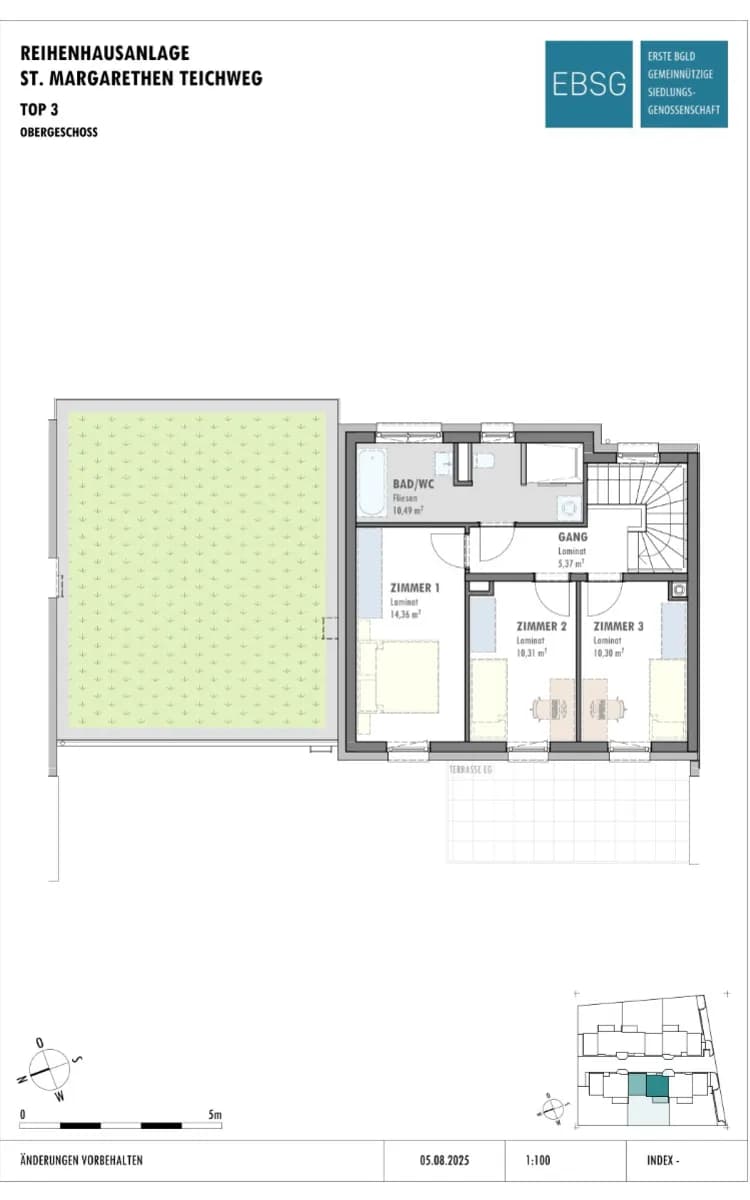 4-Zimmer-Haus mieten in Eisenstadt - Umgebung – 101,56 m², € 1.422 – Bild 4 von 5