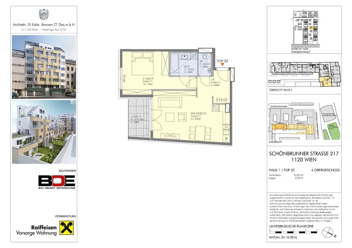 2-Zimmer-Wohnung mieten in Wien – 53,59 m², € 1.099 – Bild 8 von 8