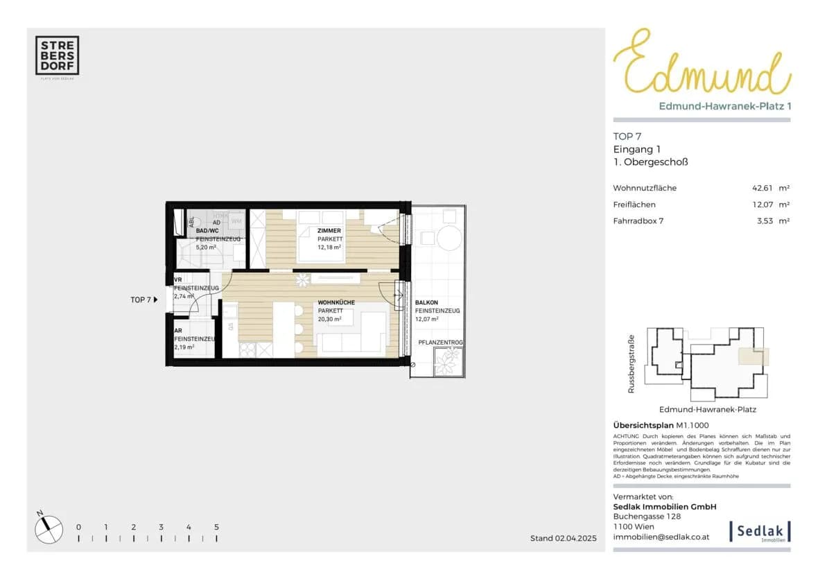 1-Zimmer-Wohnung kaufen in Wien – 42,61 m², € 269.500 – Bild 4 von 10