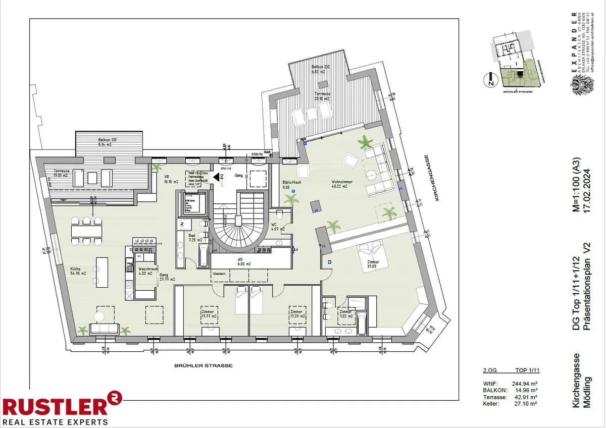 5-Zimmer-Wohnung kaufen in Mödling – 244,94 m², € 2.400.000 – Bild 4 von 8
