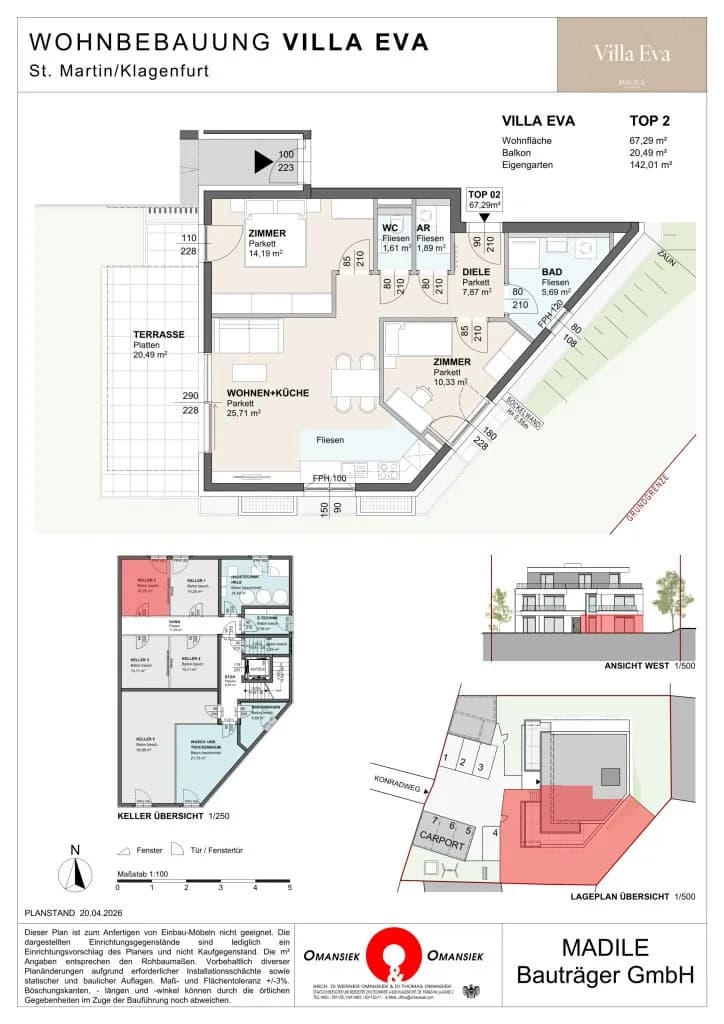 2-Zimmer-Wohnung kaufen in Klagenfurt – 67,29 m² – Bild 3 von 3