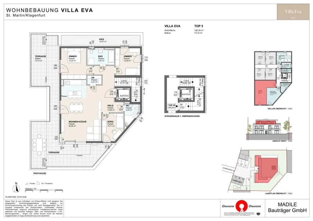 3-Zimmer-Wohnung kaufen in Klagenfurt – 108,35 m² – Bild 3 von 3