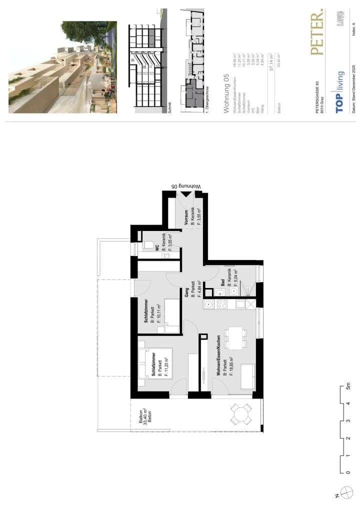 3-Zimmer-Wohnung kaufen in Graz – 57,14 m², € 345.697 – Bild 10 von 10