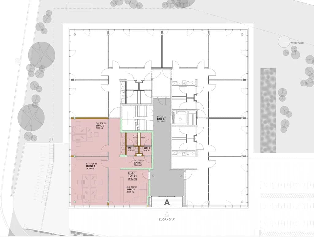 3-Zimmer-Gewerbeimmobilie mieten in Salzburg Stadt – 91 m², € 1.580 – Bild 8 von 13