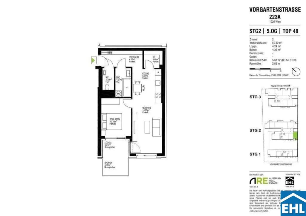 2-Zimmer-Wohnung mieten in Wien – 50,52 m², € 1.090 – Bild 15 von 15
