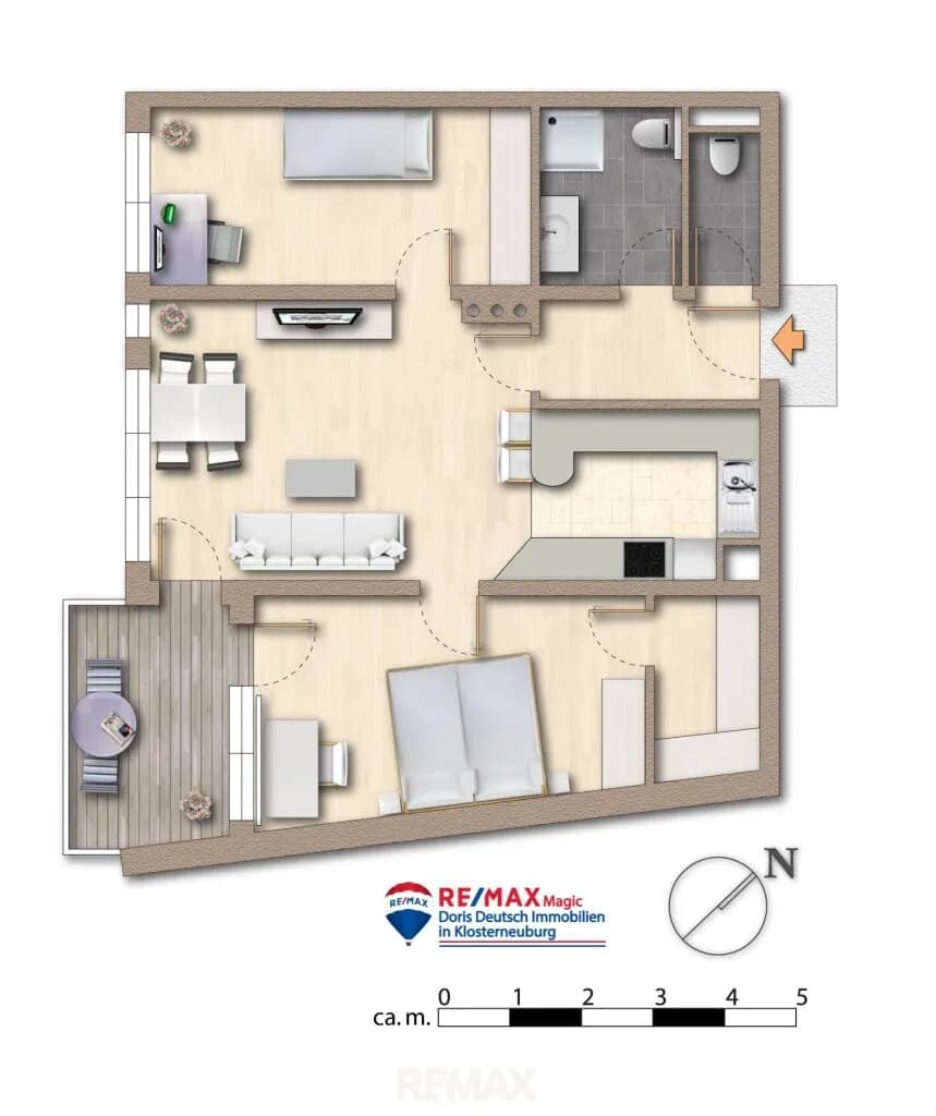 3-Zimmer-Wohnung kaufen in Tulln – 75 m², € 299.000 – Bild 19 von 19