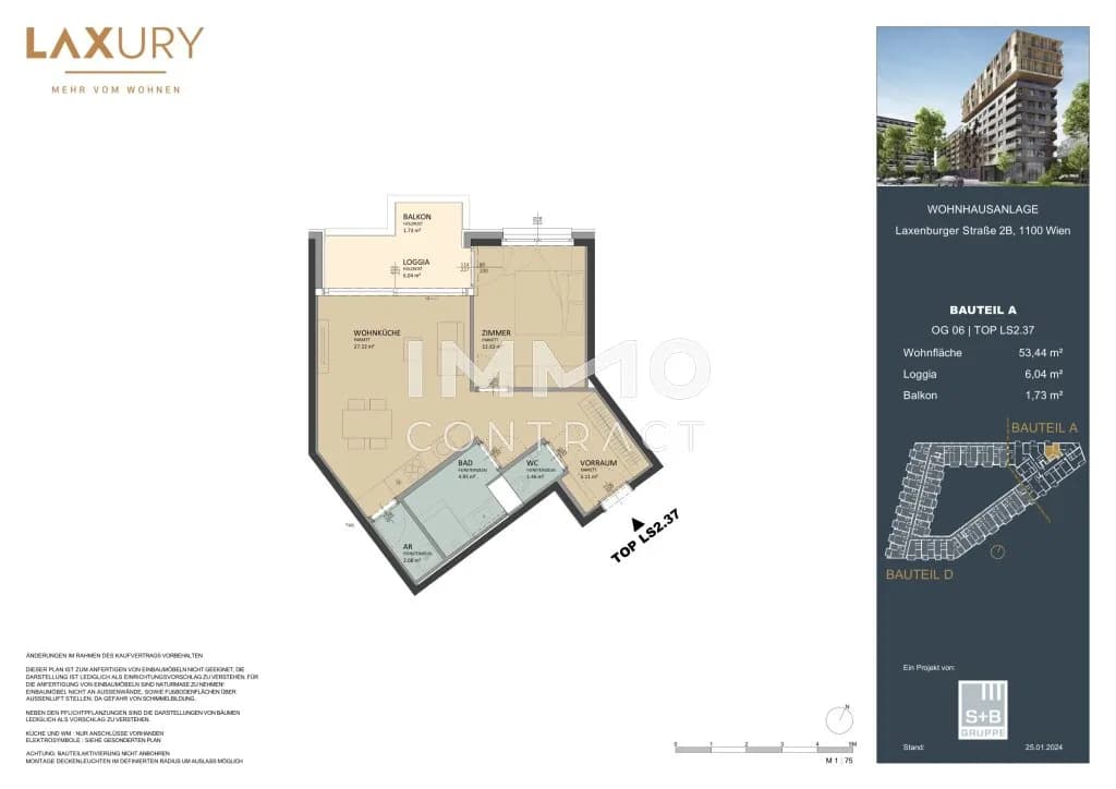 2-Zimmer-Wohnung kaufen in Wien – 53,44 m², € 420.000 – Bild 18 von 18