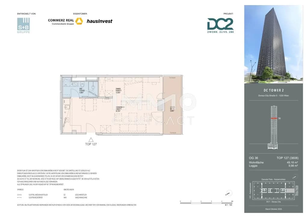 2-Zimmer-Wohnung mieten in Wien – 49,18 m², € 1.950 – Bild 14 von 14