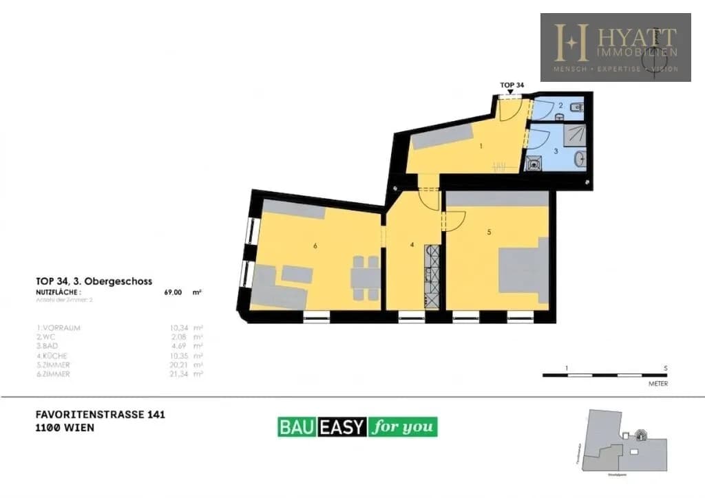 2-Zimmer-Wohnung kaufen in Wien – 69 m², € 402.000 – Bild 9 von 9