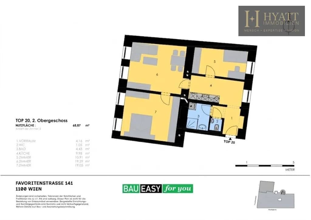 3-Zimmer-Wohnung kaufen in Wien – 68,87 m², € 397.000 – Bild 11 von 11