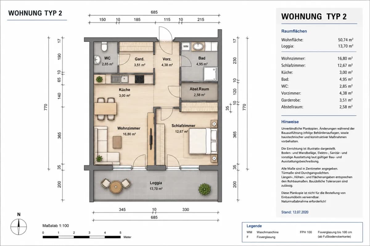 Wohnung kaufen in Baden – 52 m², € 234.000