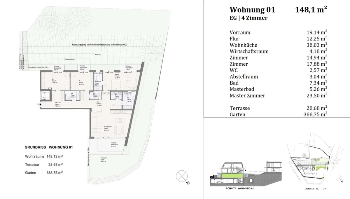 4-Zimmer-Wohnung kaufen in Mödling – 148,13 m², € 996.500 – Bild 11 von 11