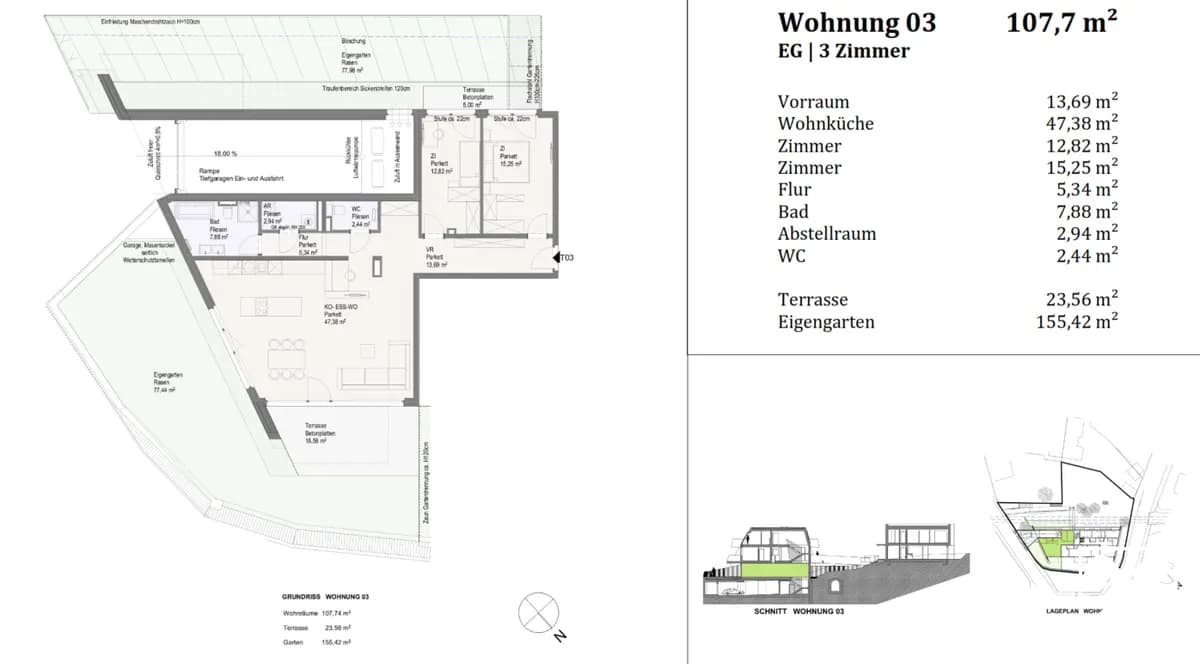 3-Zimmer-Wohnung kaufen in Mödling – 107,74 m², € 695.000 – Bild 9 von 9