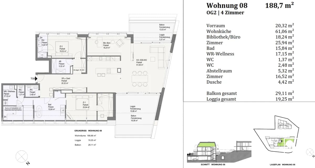 4-Zimmer-Wohnung kaufen in Mödling – 188,73 m², € 1.395.000 – Bild 15 von 15