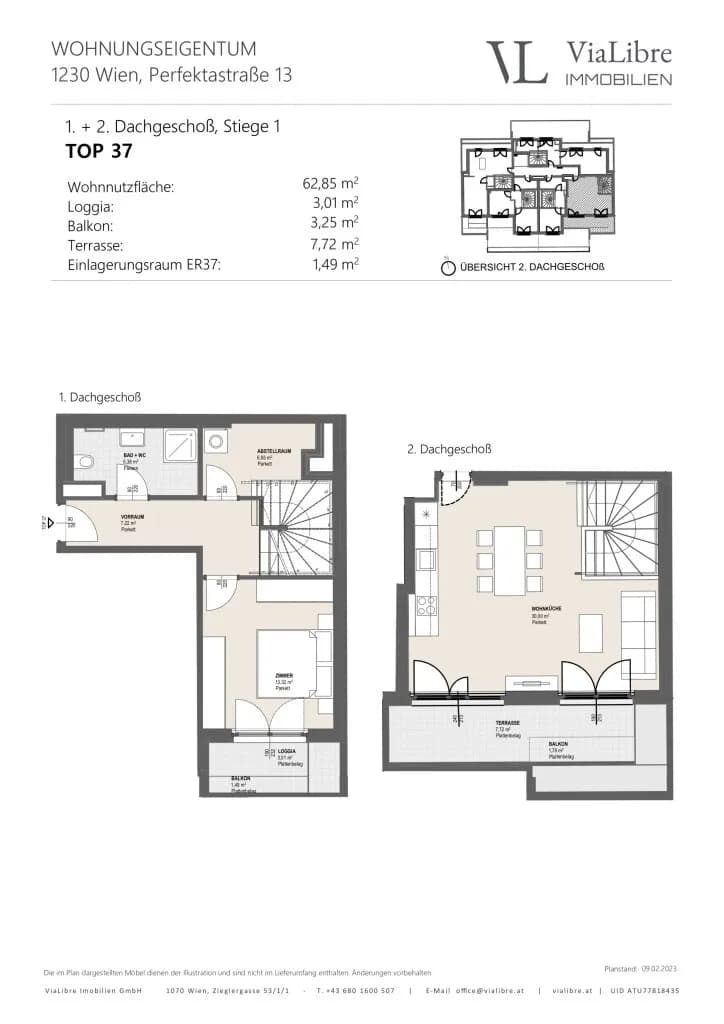 2-Zimmer-Wohnung kaufen in Wien – 62,23 m², € 425.000 – Bild 44 von 49