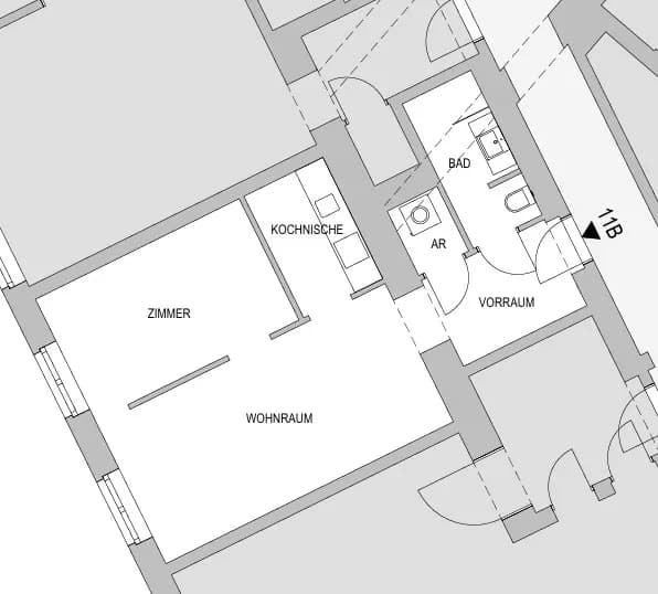 2-Zimmer-Wohnung mieten in Graz – 47 m², € 595 – Bild 2 von 8