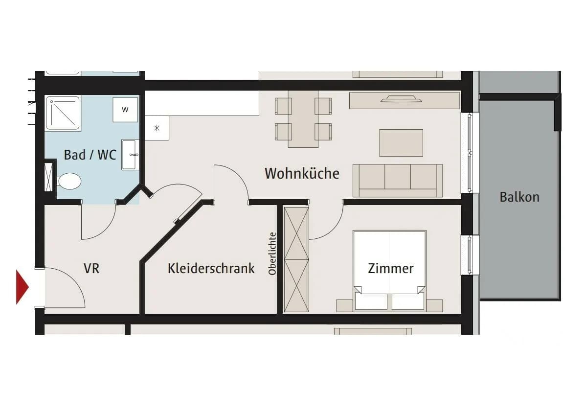2-Zimmer-Immobilie kaufen in Deutschlandsberg – 54,06 m², € 174.546 – Bild 9 von 9