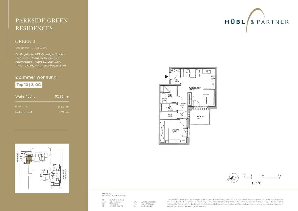 2-Zimmer-Wohnung kaufen in Wien – 52,82 m², € 475.000 – Bild 9 von 10