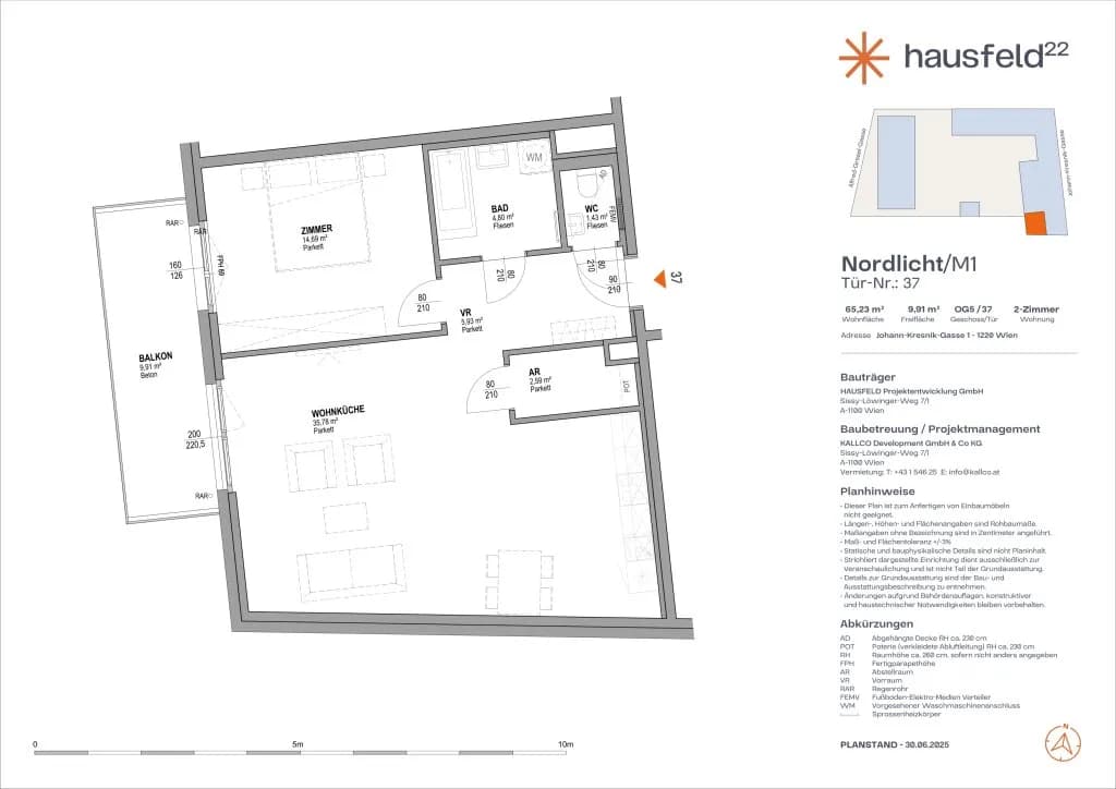 2-Zimmer-Wohnung mieten in Wien – 65,22 m², € 1.320 – Bild 18 von 18